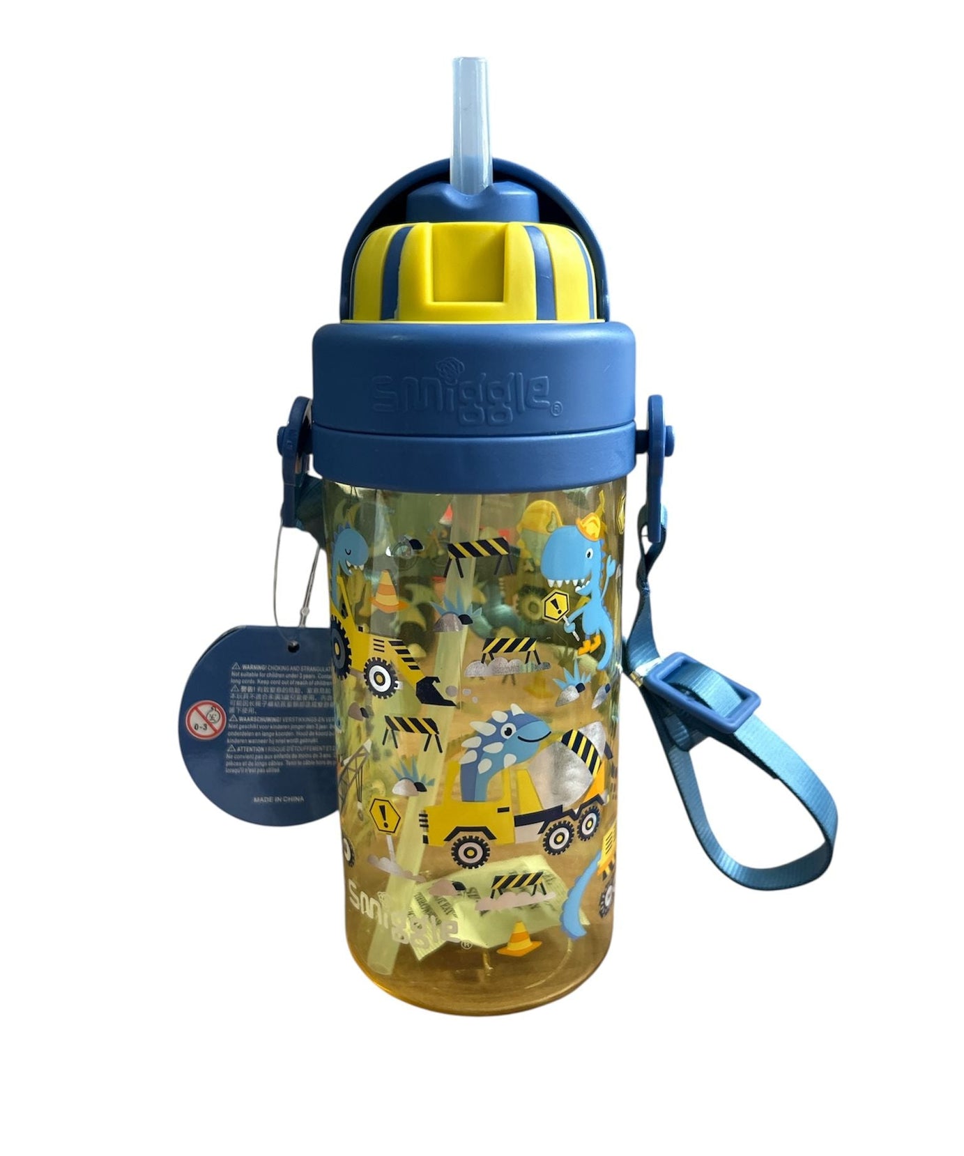 Smiggle - La La Teeny Tiny 400 ML Garrafa de Água com Canudo Oculto sem BPA
