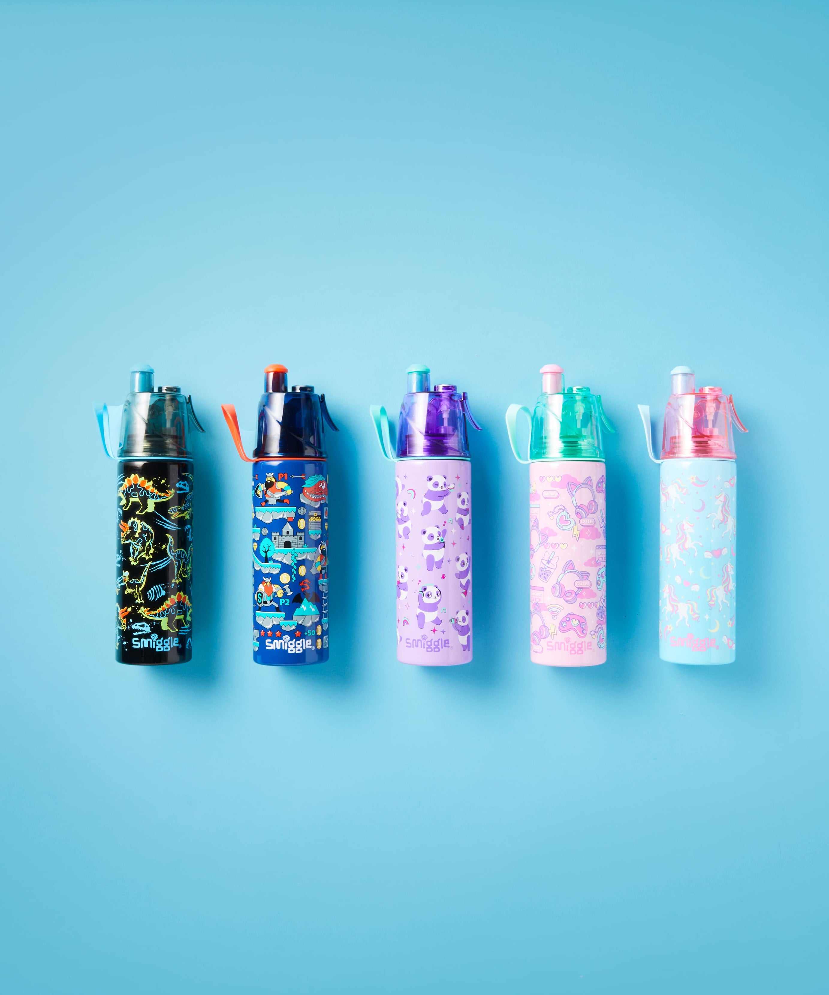 Smiggle - Livin Su Püskürtmeli 500ML Çelik Matara