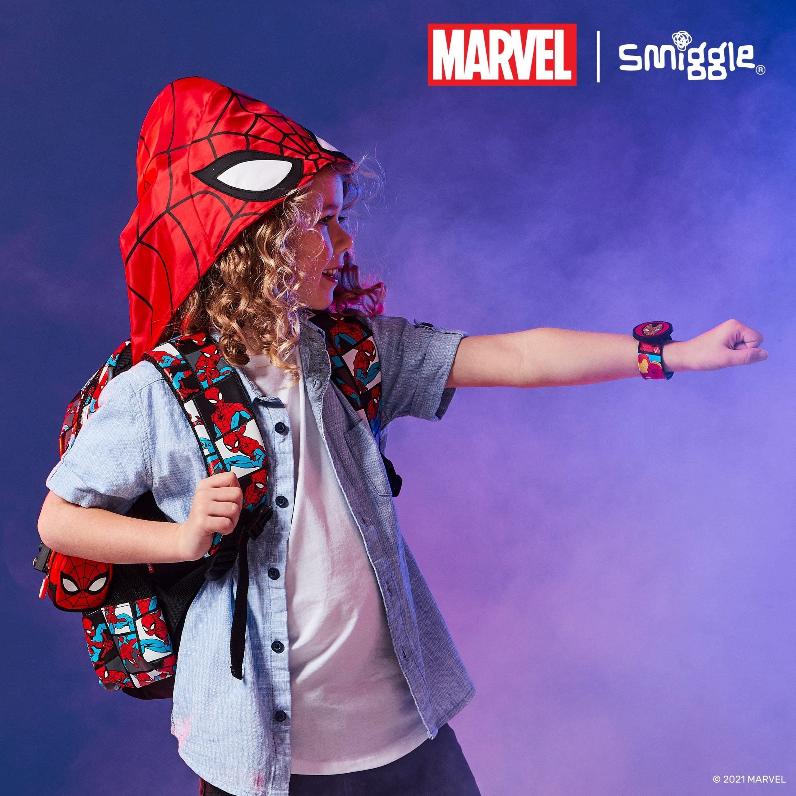 Smiggle - Marvel Spider-Man Junior Hoodie Sırt Çantası