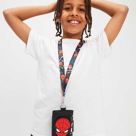 Smiggle - 漫威蜘蛛侠带挂绳儿童钱包