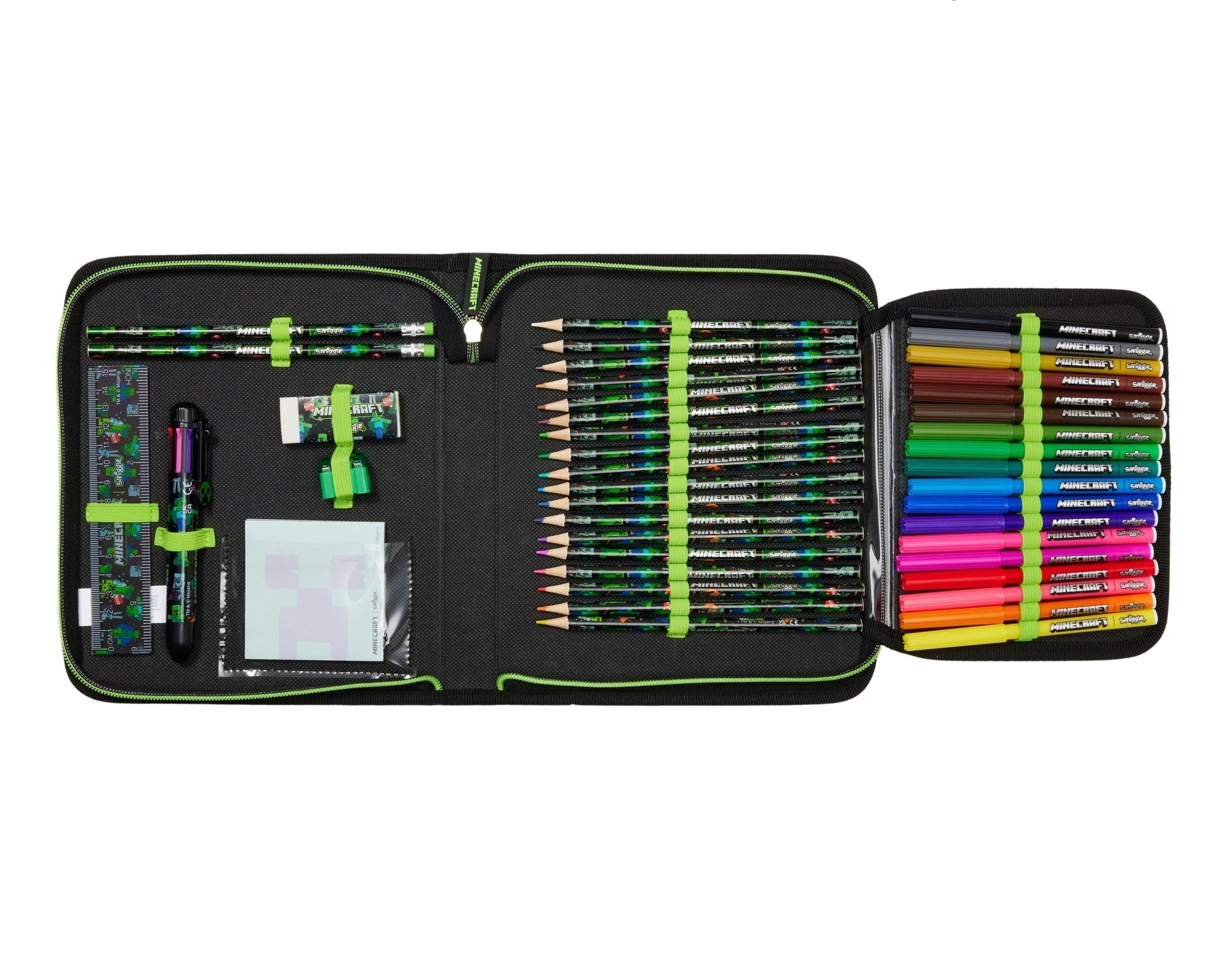 Smiggle - Minecraft Kantoorbenodigdheden Set en Pennenbakje