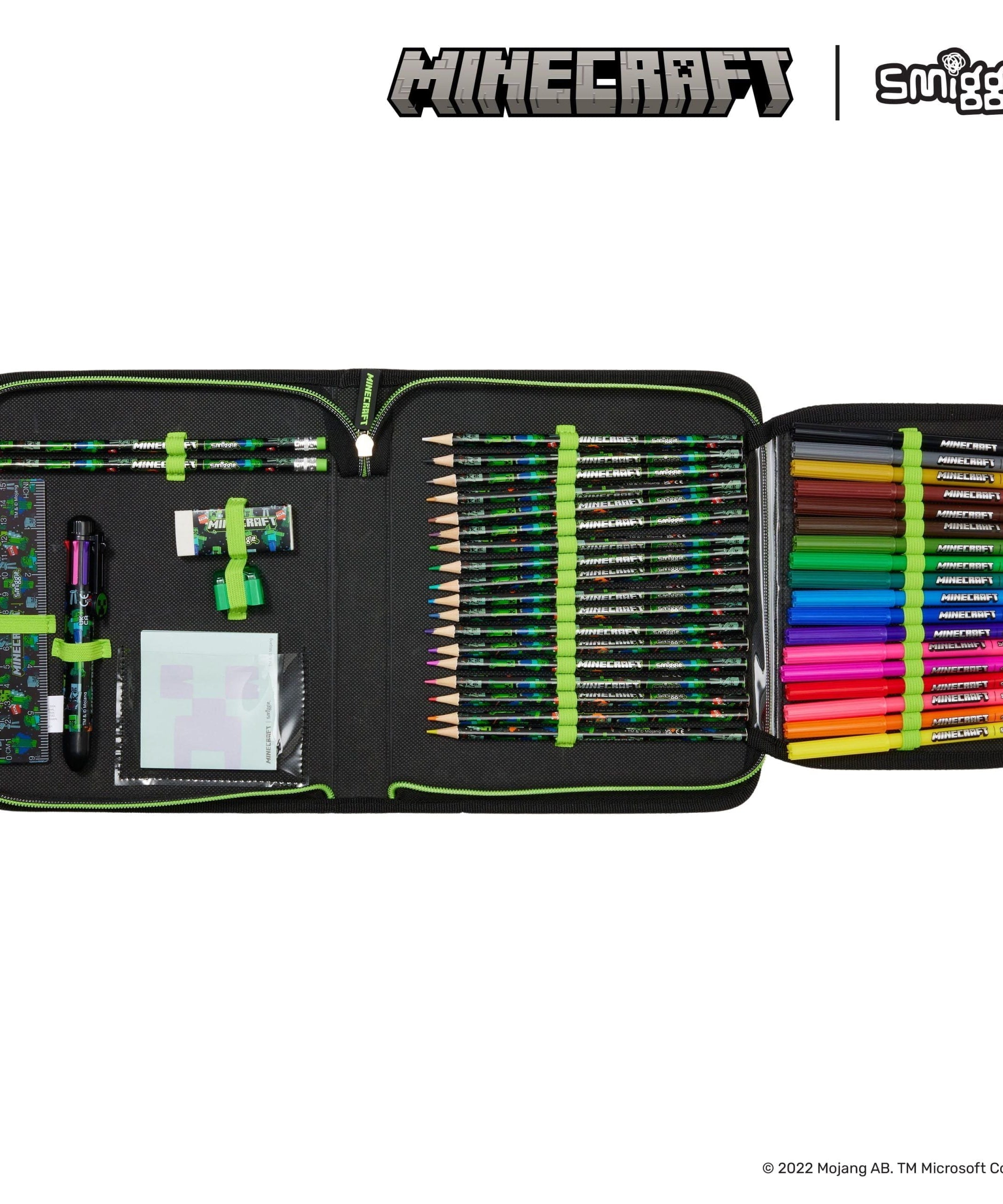 Smiggle - Minecraft 文具套装和笔盒