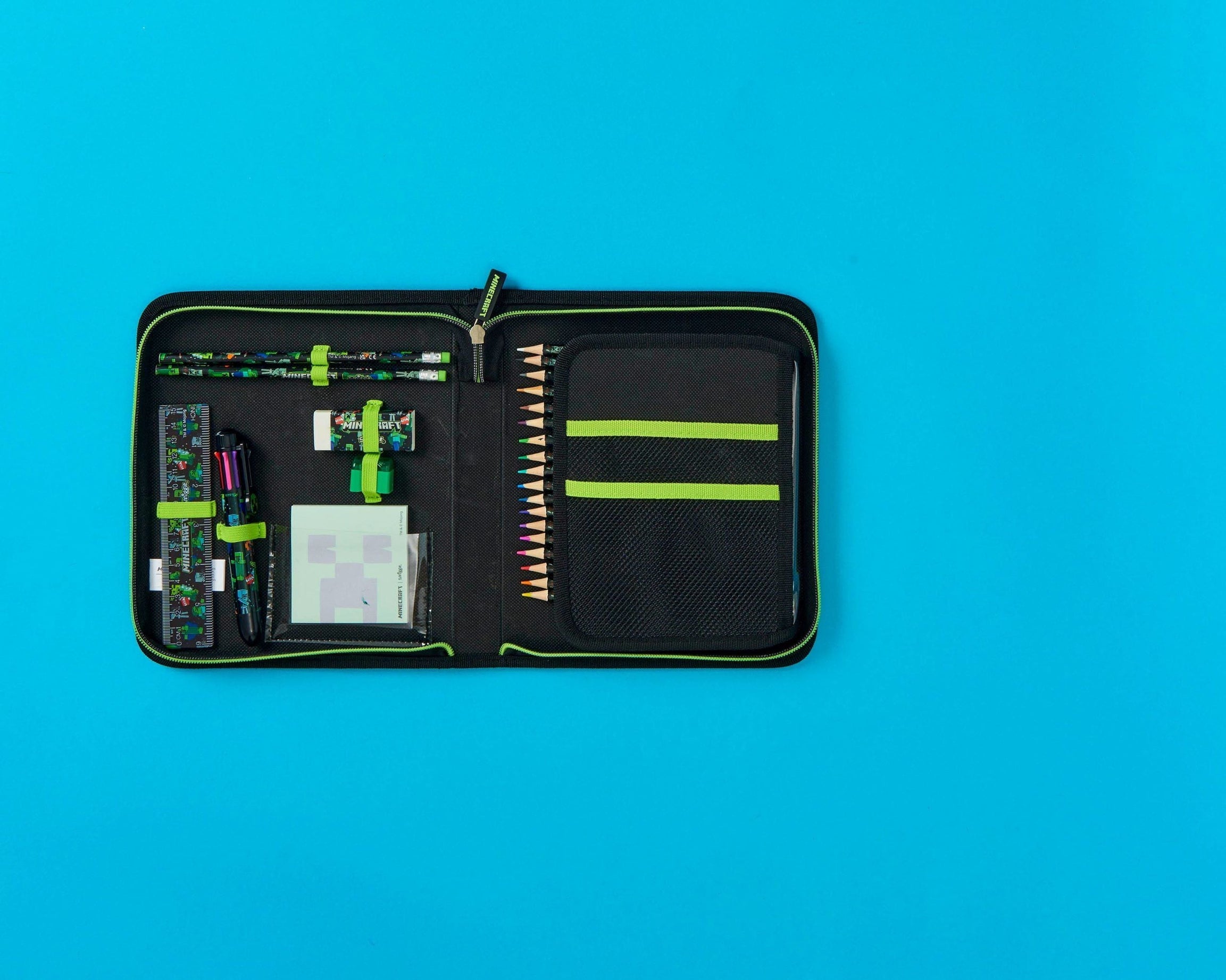 Smiggle - Minecraft Kantoorbenodigdheden Set en Pennenbakje