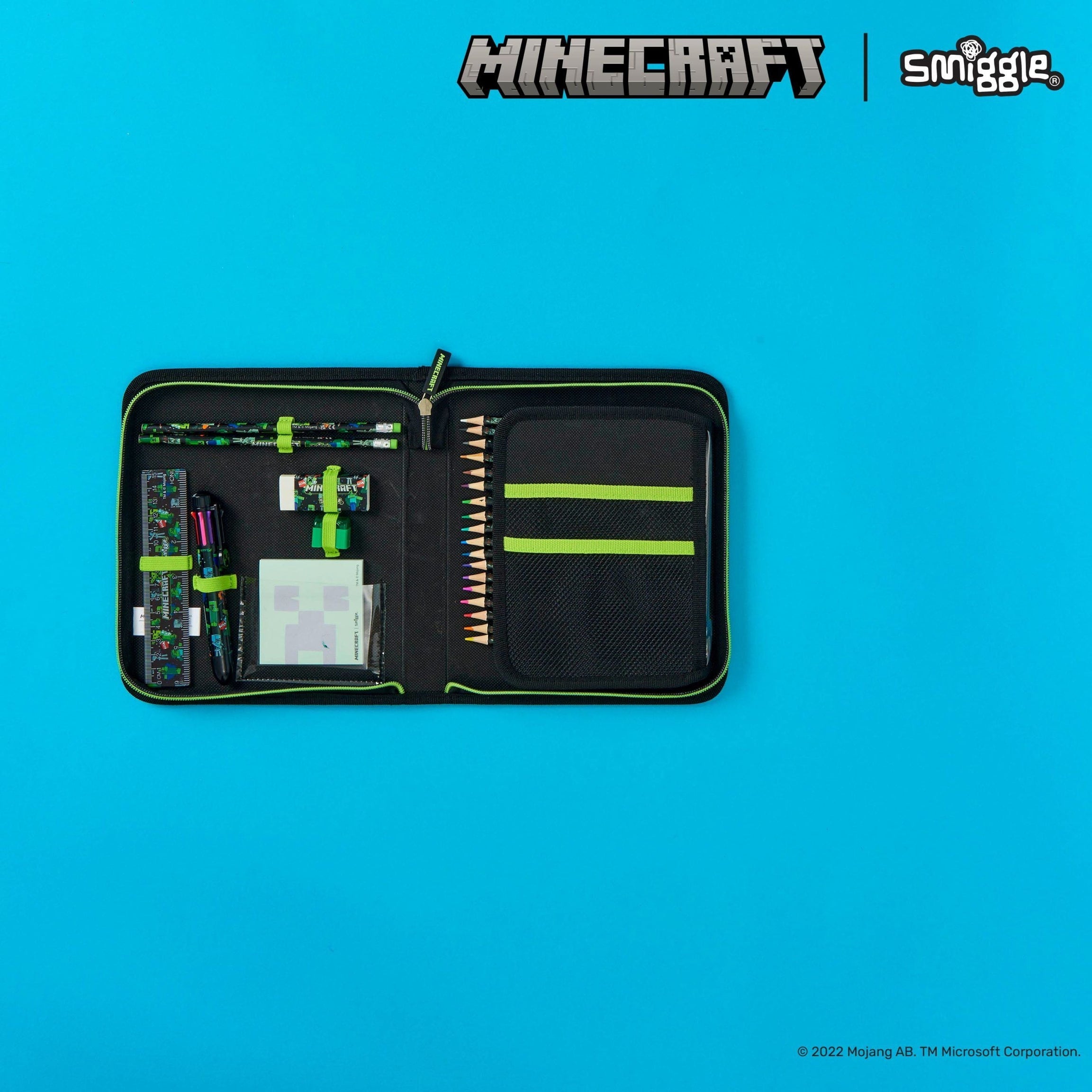 Smiggle - Minecraft Kırtasiye Seti ve Kalem Kutusu