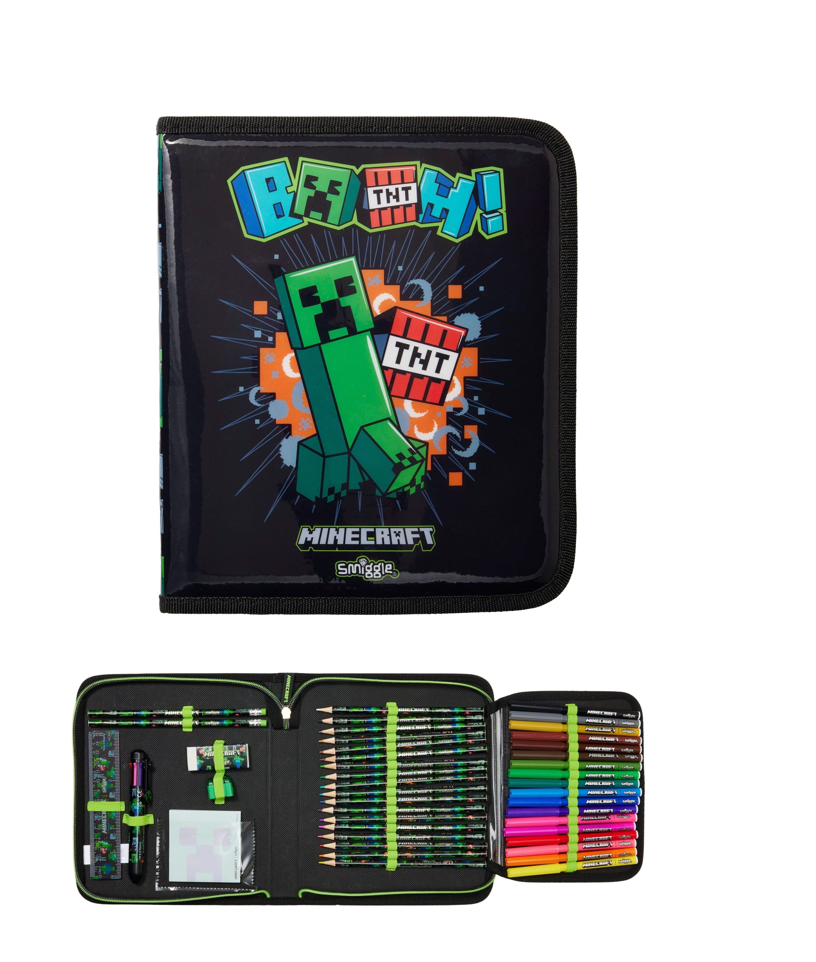 Smiggle - Minecraft Kırtasiye Seti ve Kalem Kutusu