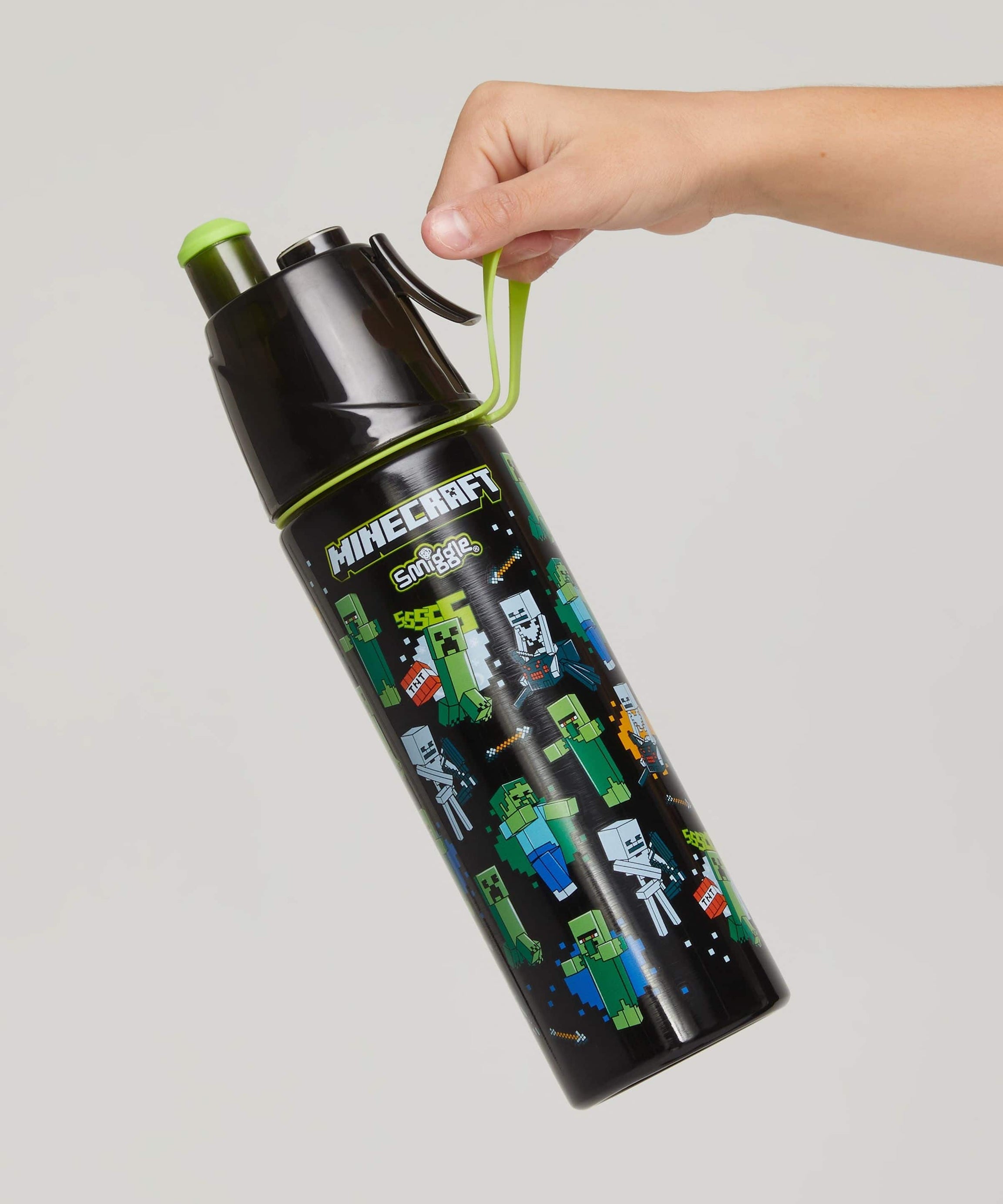 Smiggle - Minecraft 喷水 500ML 不锈钢水壶