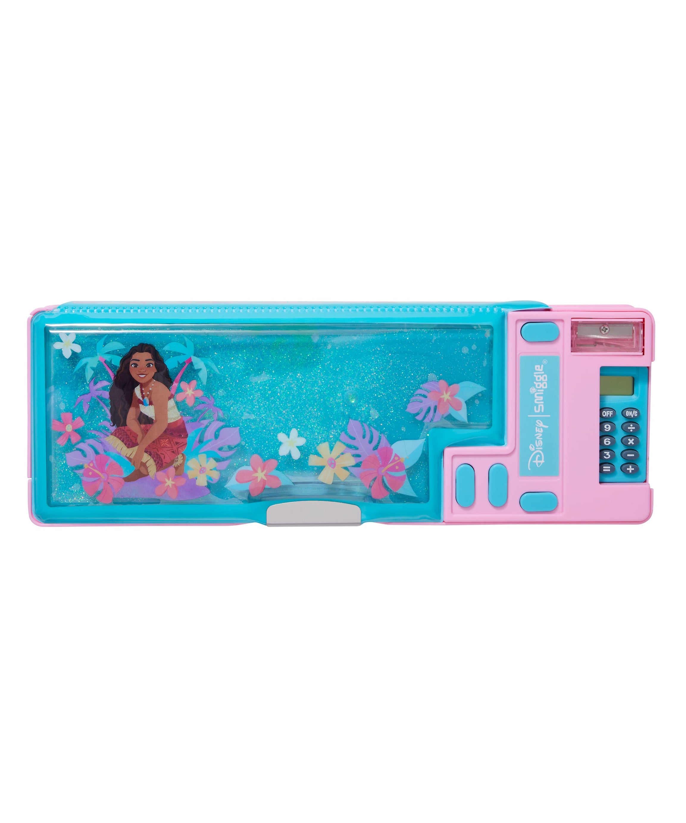 Smiggle - Estuche automático para lápices con calculadora Moana
