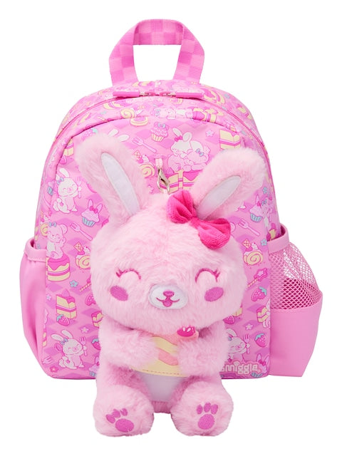 Smiggle - アウト＆アバウト 取り外し可能なおもちゃ付き保育園・学校用リュックサック