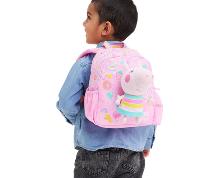 Smiggle - Sac à dos d'école maternelle avec jouet amovible Peppa Pig