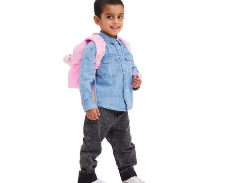 Smiggle - Sac à dos d'école maternelle avec jouet amovible Peppa Pig