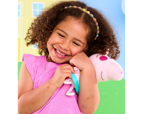 Smiggle - Sac à dos d'école maternelle avec jouet amovible Peppa Pig