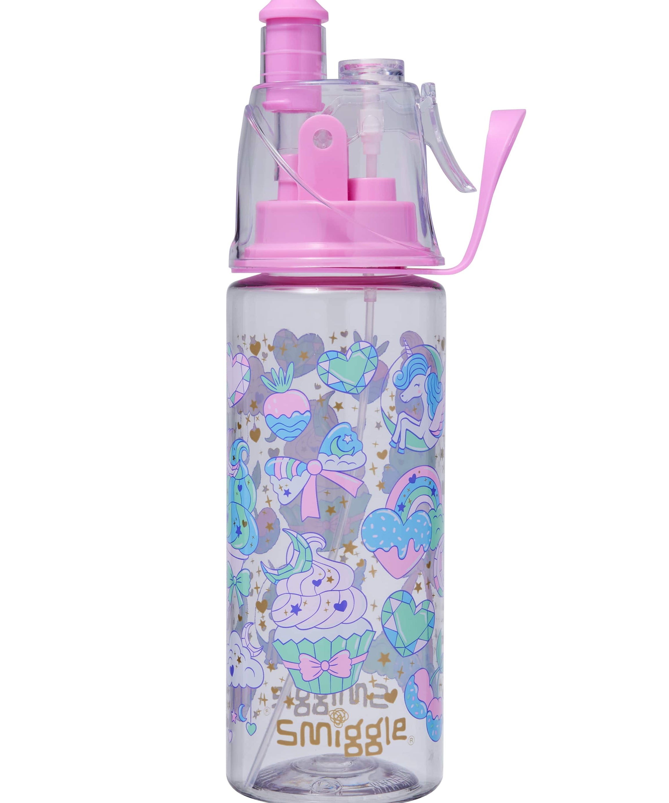 Smiggle - Bottiglia d'acqua spray da 560ML Radiant senza BPA