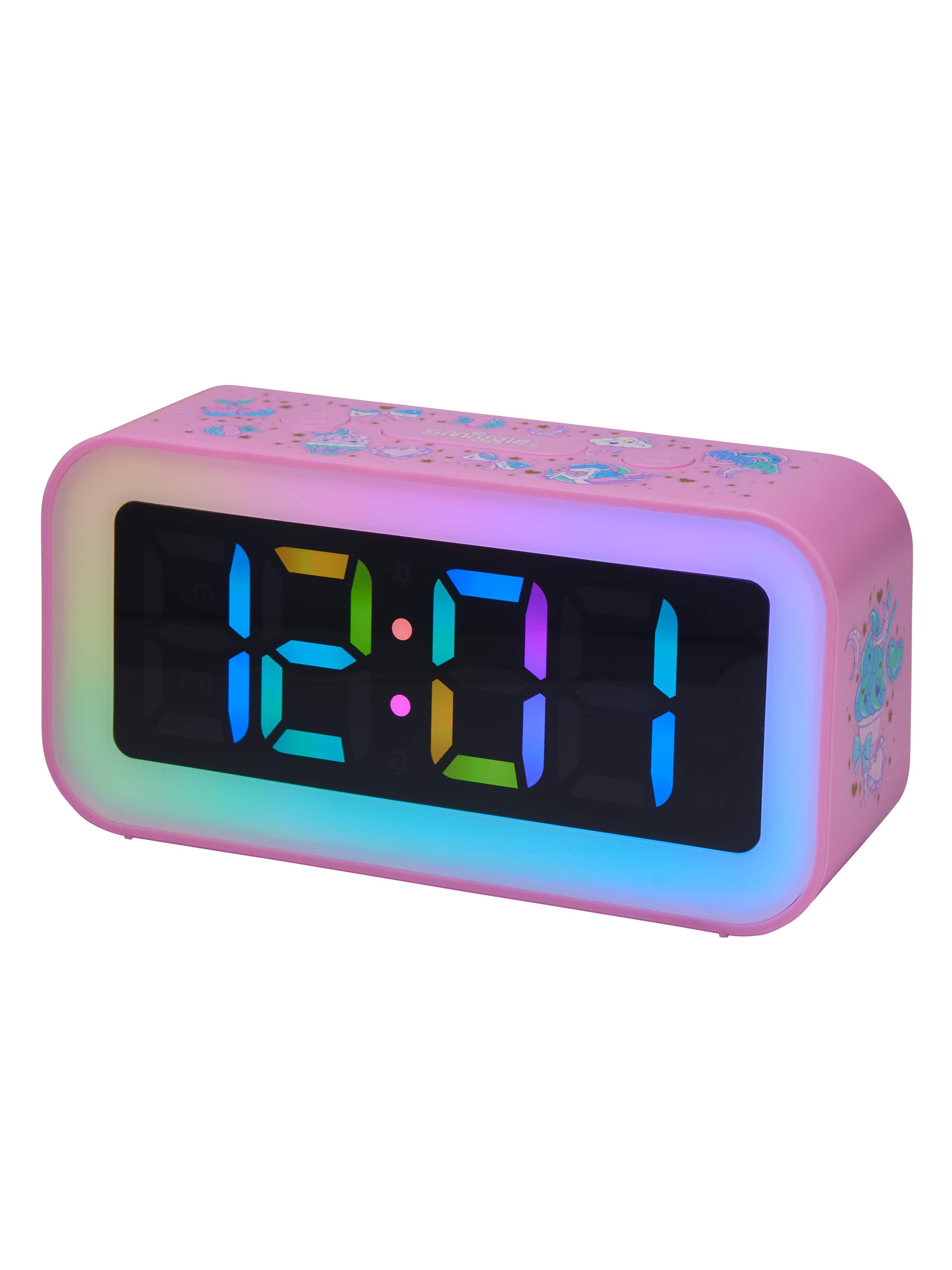 Smiggle - Horloge de bureau numérique arc-en-ciel