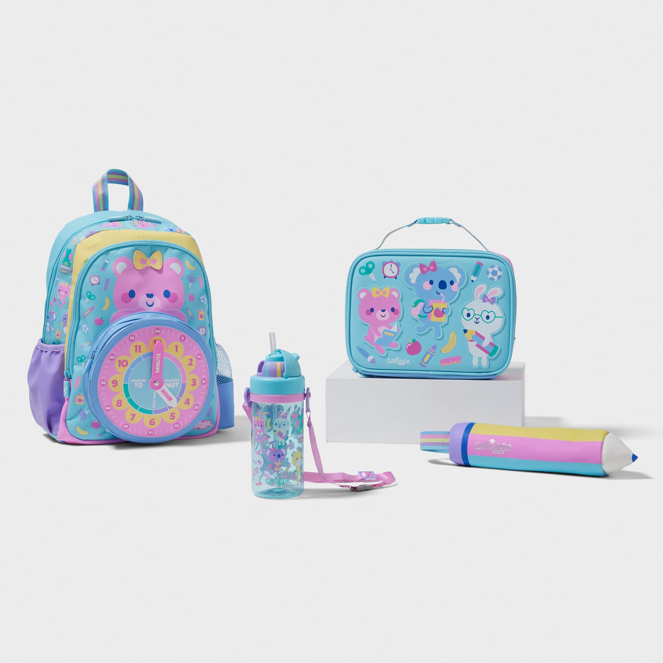 Smiggle - Klaar 4-delige kleuterschool en crèche schooltas set