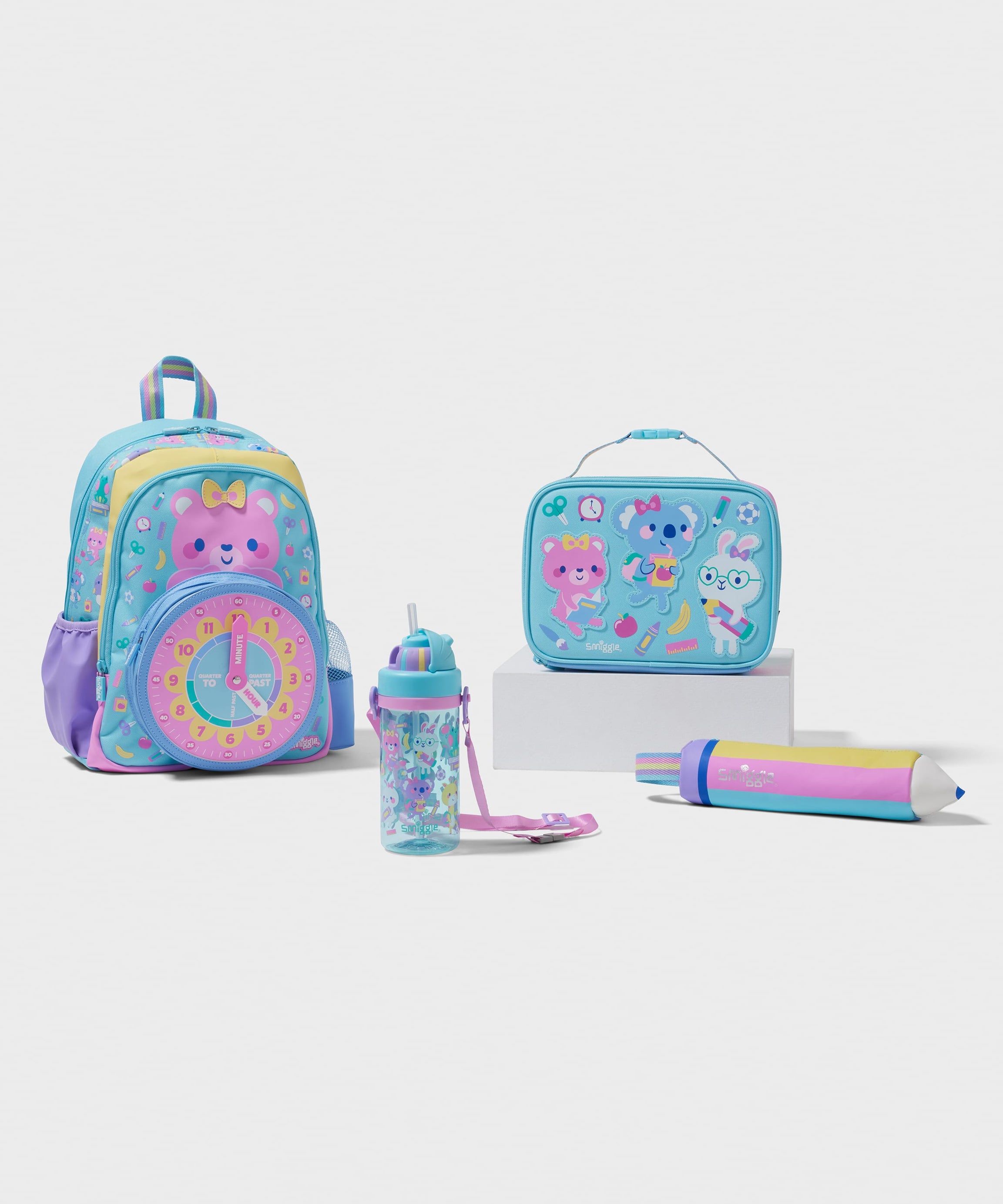 Smiggle - Ready 4lü Anaokulu ve Kreş Okul Çanta Seti