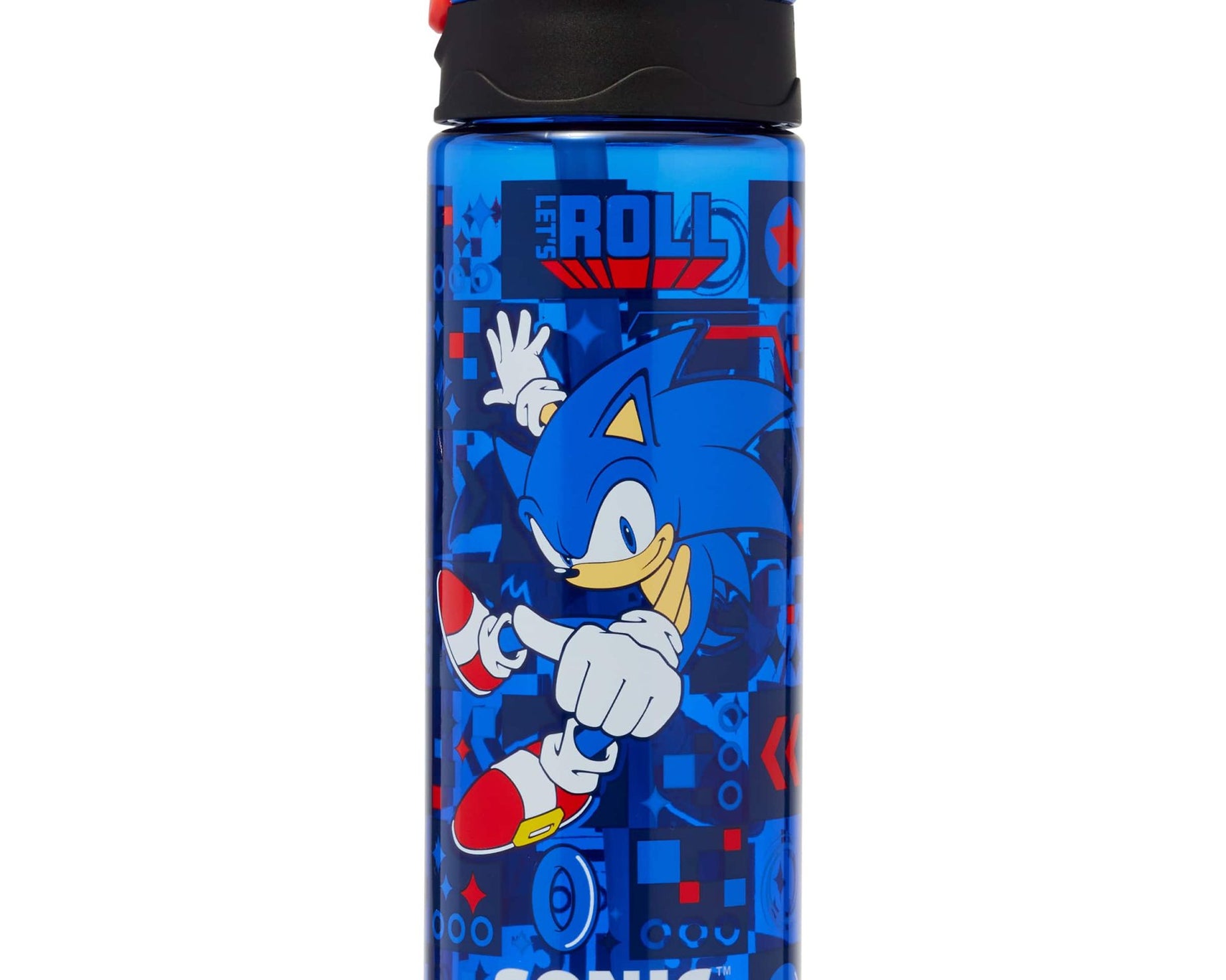 Smiggle - Sonic 650ML Awtomatik na Botelya ng Tubig na may Straw na Walang BPA