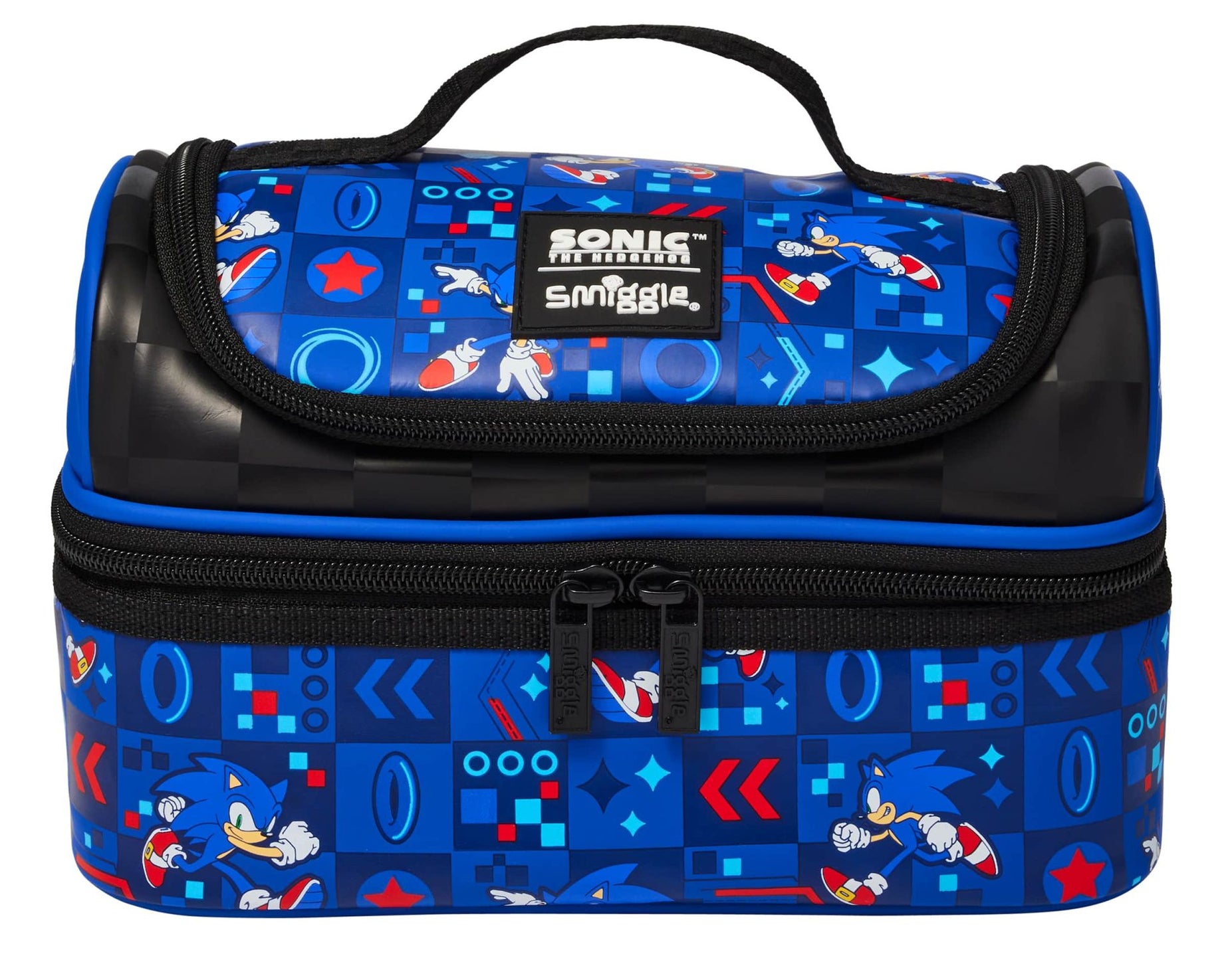 Smiggle - Borsa per il pranzo a doppio strato Sonic