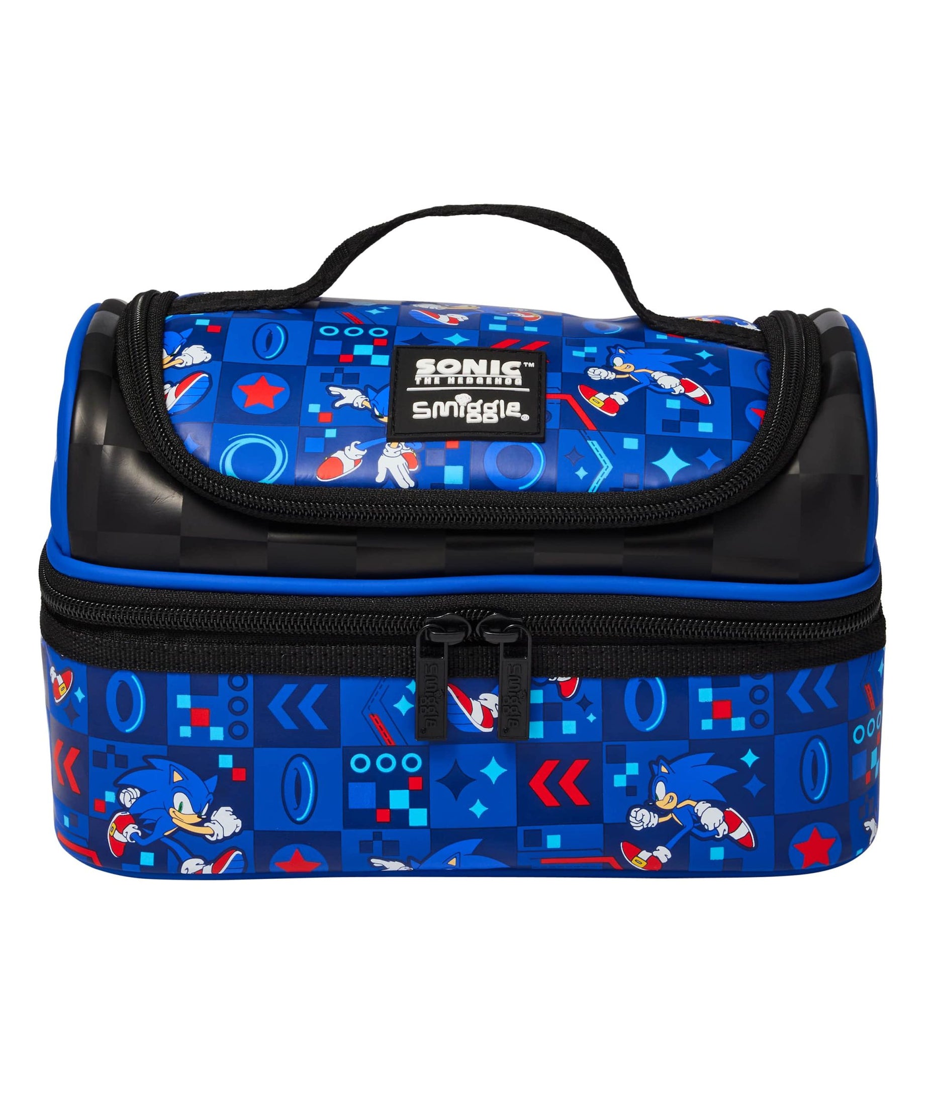 Smiggle - सोनिक डबल लेयर लंच बैग