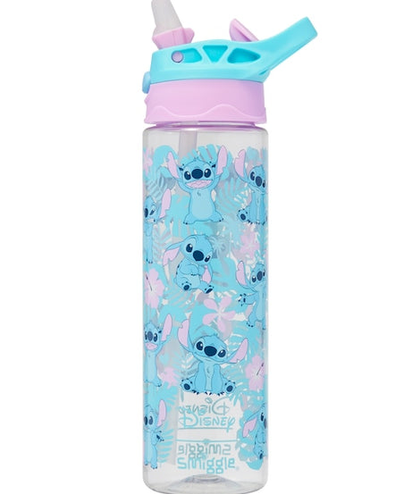 Smiggle - Stitch 650ML Bottiglia d'acqua automatica con cannuccia senza BPA