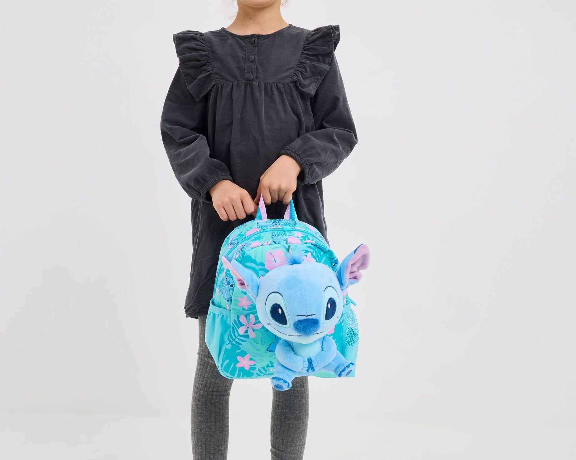 Smiggle - Stitch Çıkarılabilir Oyuncaklı Kreş Okul Sırt Çantası