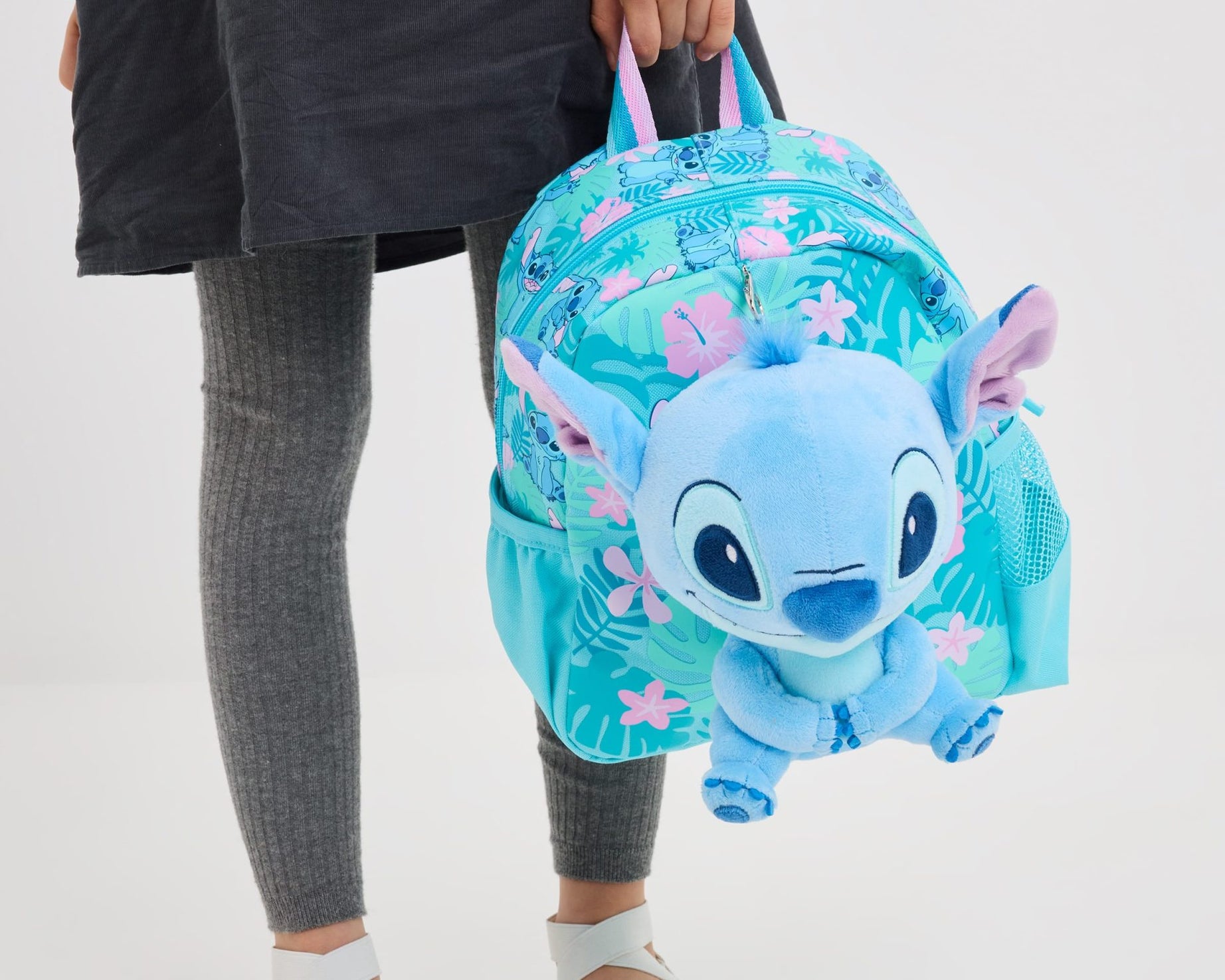Smiggle - Stitch Çıkarılabilir Oyuncaklı Kreş Okul Sırt Çantası