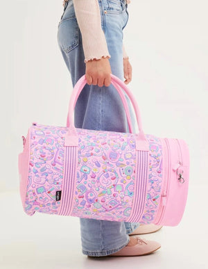 Smiggle - Super Charge 2 si 1 arada Pembe Omuz ve Spor Çantası
