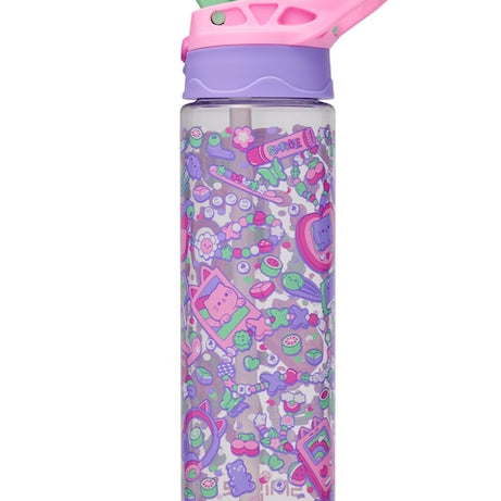 Smiggle - زجاجة ماء أوتوماتيكية بسعة 650ML خالية من BPA مع فوهة سوبر تشارج