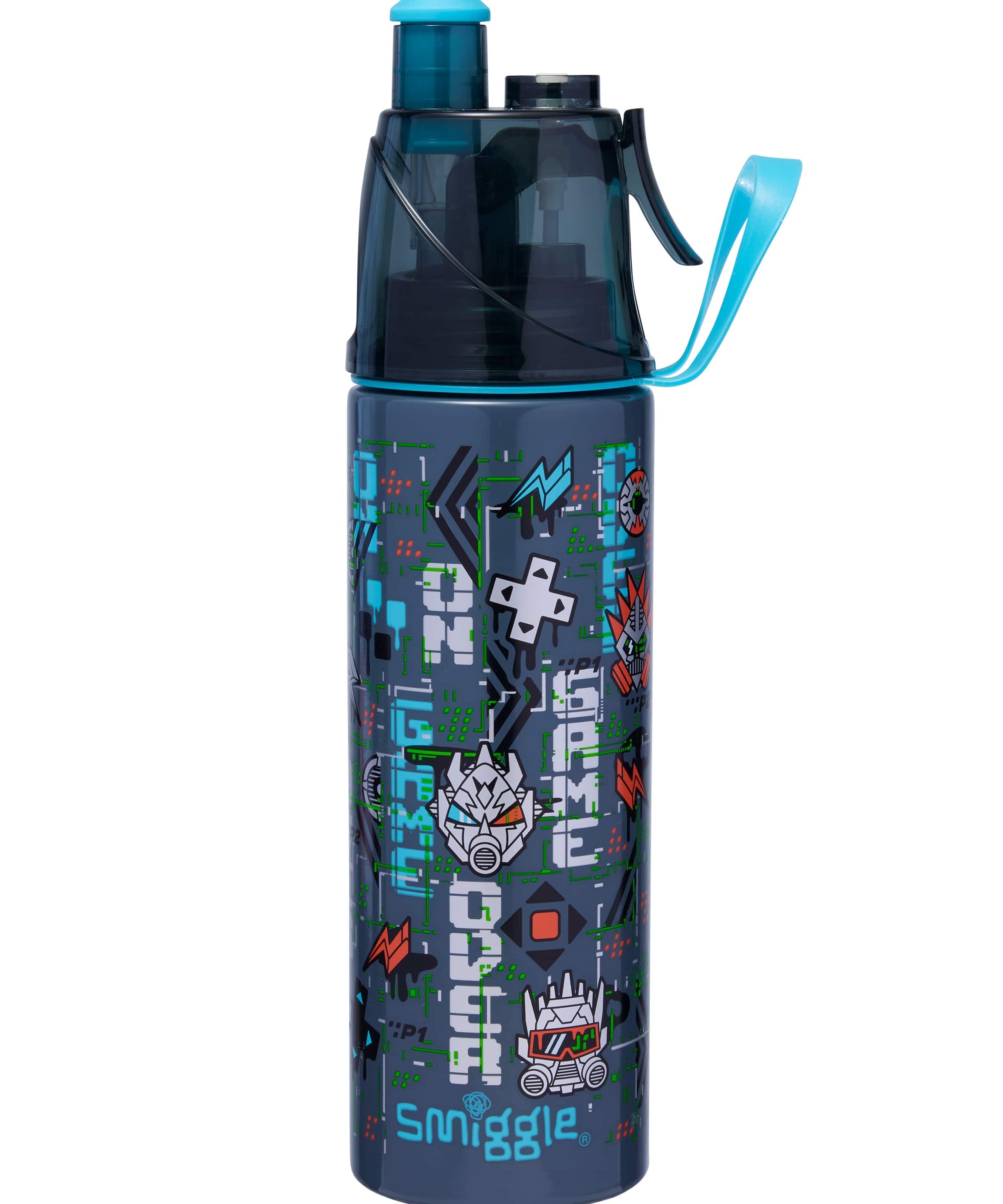 Smiggle - Trailblazer Стальной фляжка с распылителем воды 500ML