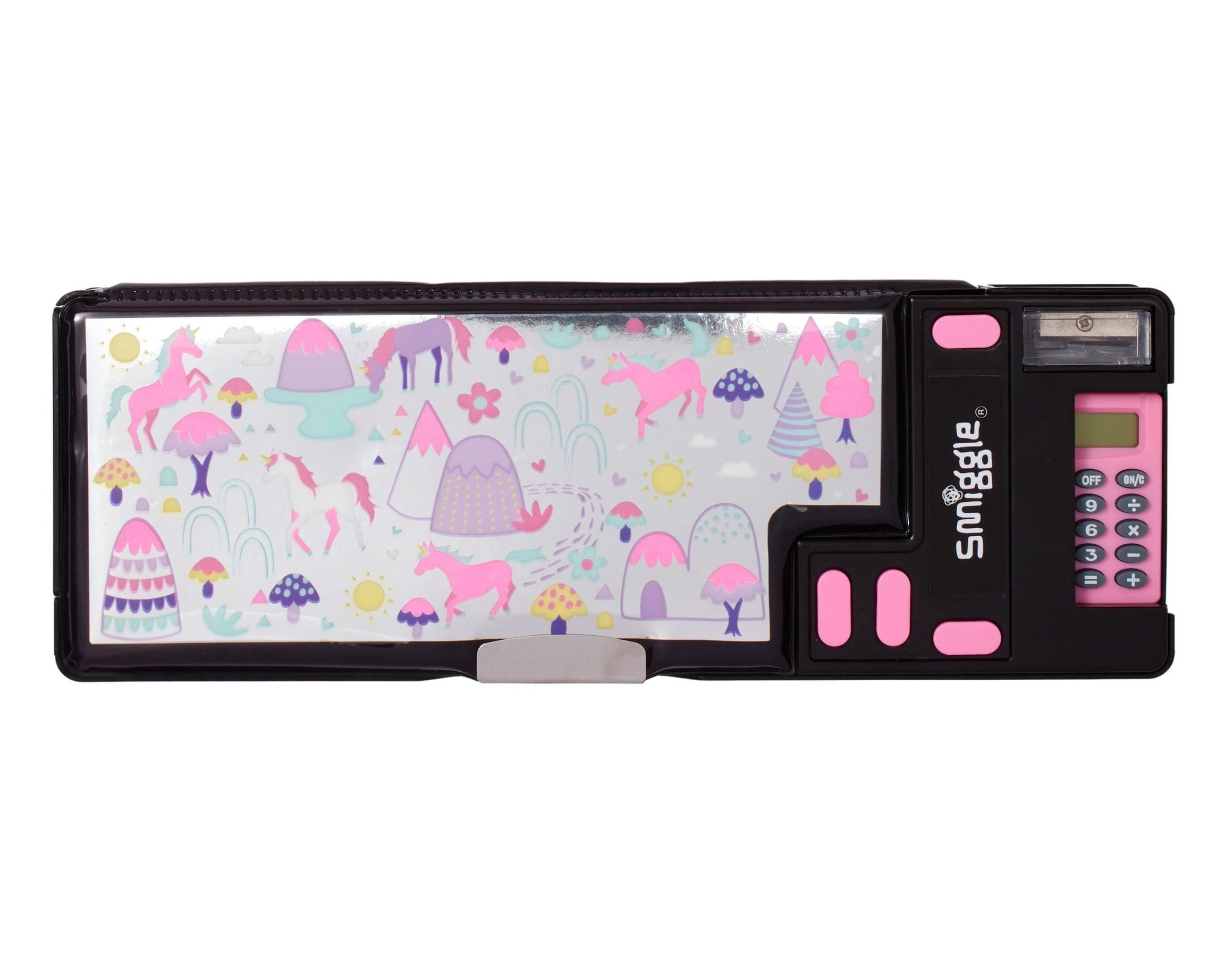 Smiggle - Vibin Hesap Makineli Otomatik Kalem Kutusu - Dinossi