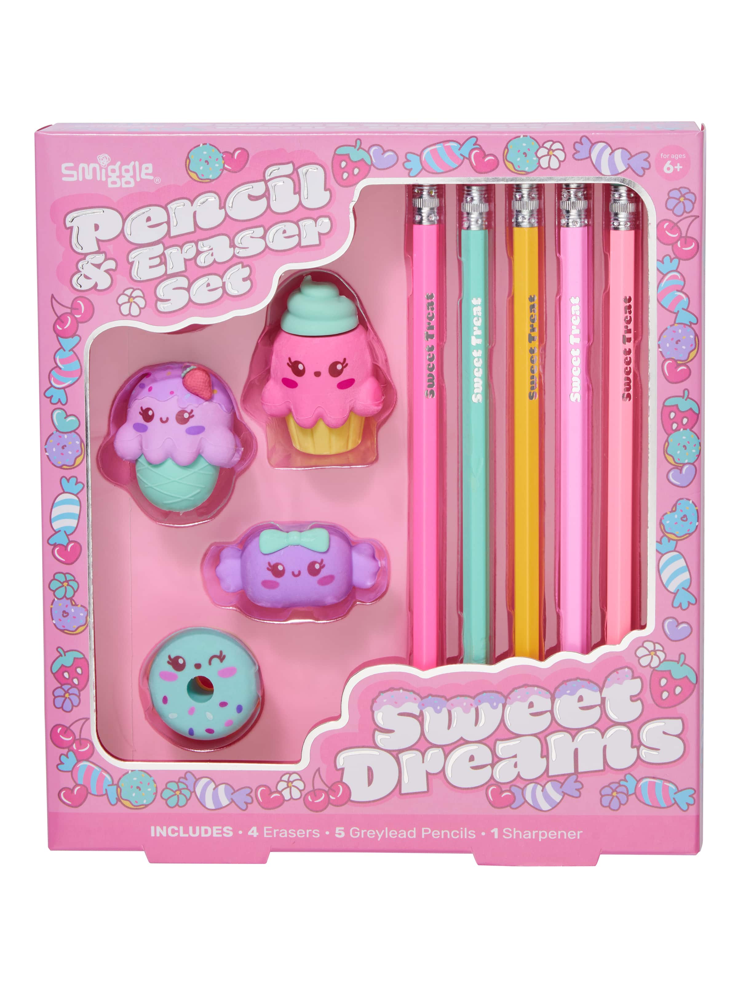 Smiggle - Набор для ластика, карандаша и пенала Vision