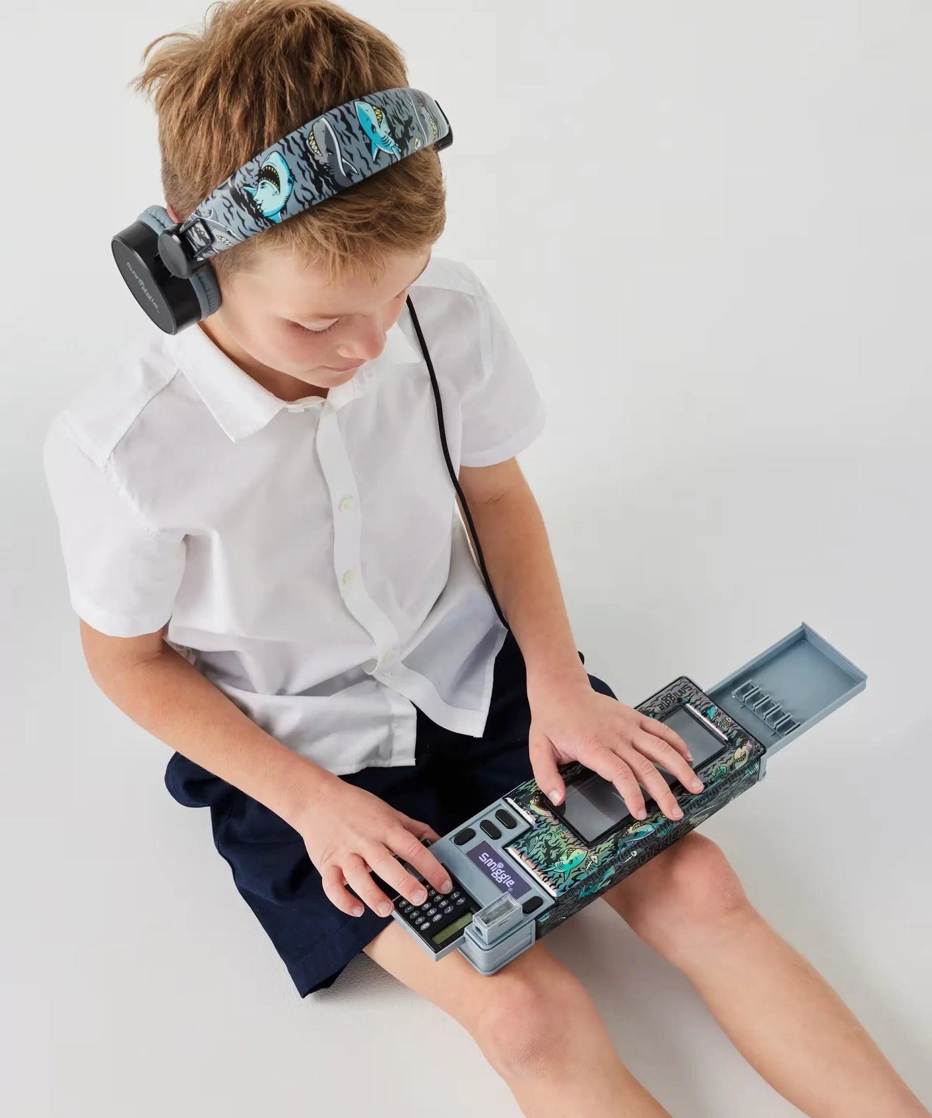 Smiggle - Wild Hesap Makineli Pop Out Otomatik Kalem Kutusu - Dinossi