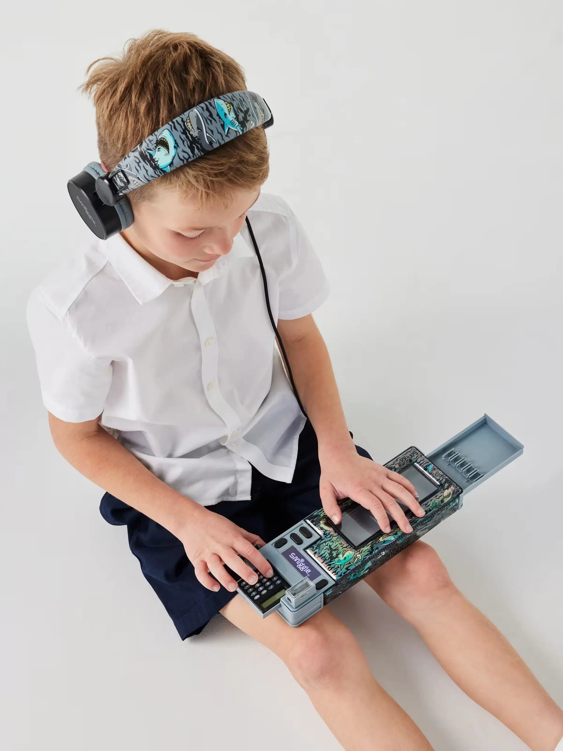 Smiggle - Wild Hesap Makineli Pop Out Otomatik Kalem Kutusu - Dinossi