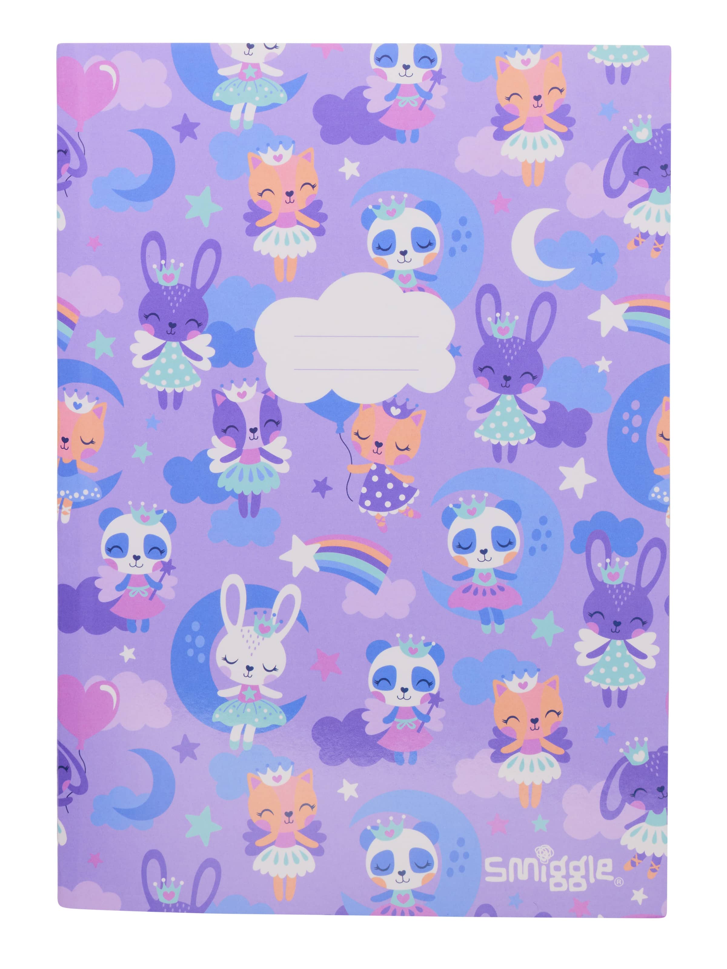 Smiggle - Cuaderno de ejercicios rayado Wish A5