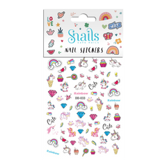 Snails - Kinder Nagelsticker Set - Einhorn Regenbogen
