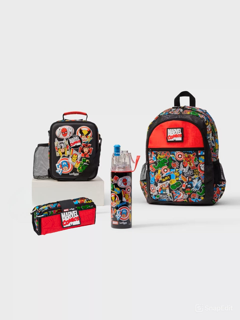 Smiggle - Marvel 4'lü Okul Çanta Seti