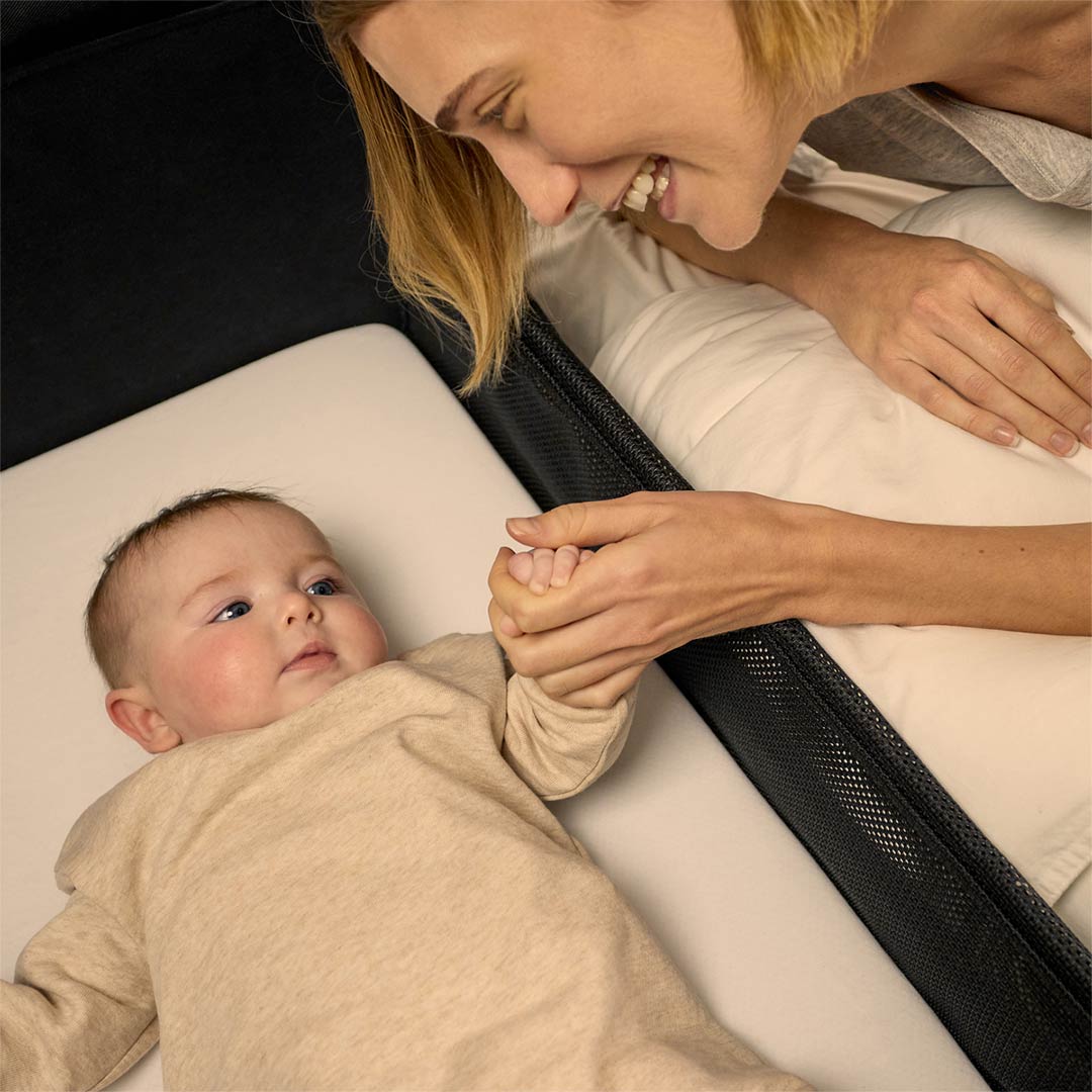 Snuz SnuzPod Studio Bedside Crib - Brooklyn Graphite-Bedside Cribs-Brooklyn Graphite- | Natural Baby Shower