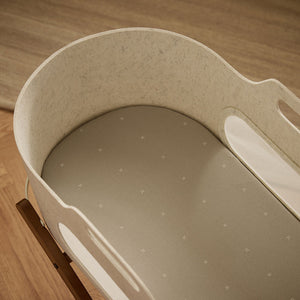 Snuz Twin Pack Moses Basket Sheets - Sage Cross-Sheets-Sage Cross-Moses Basket | Natural Baby Shower