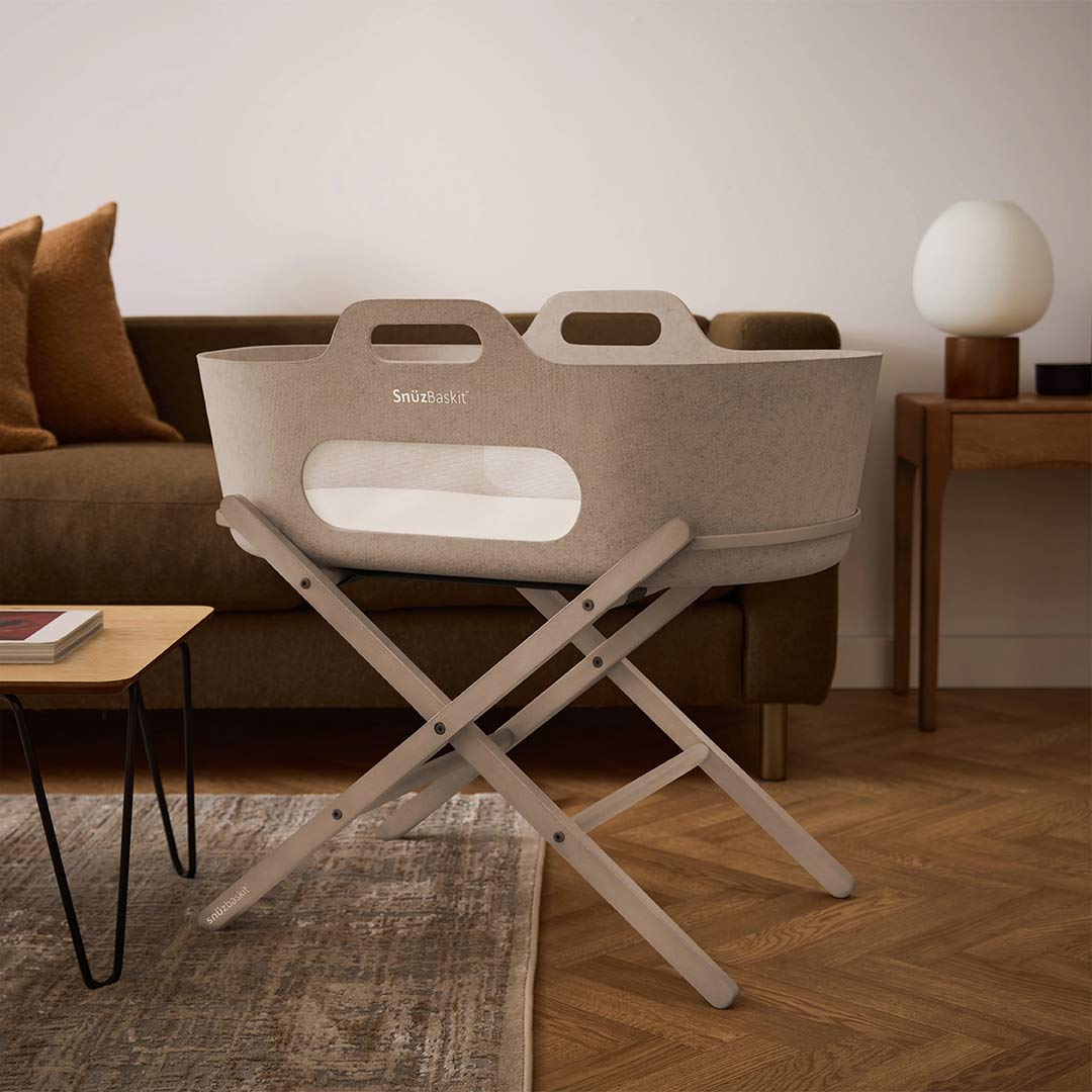 SnuzBaskit Basket & Stand - Mocha-Moses Baskets-Mocha-One Size | Natural Baby Shower