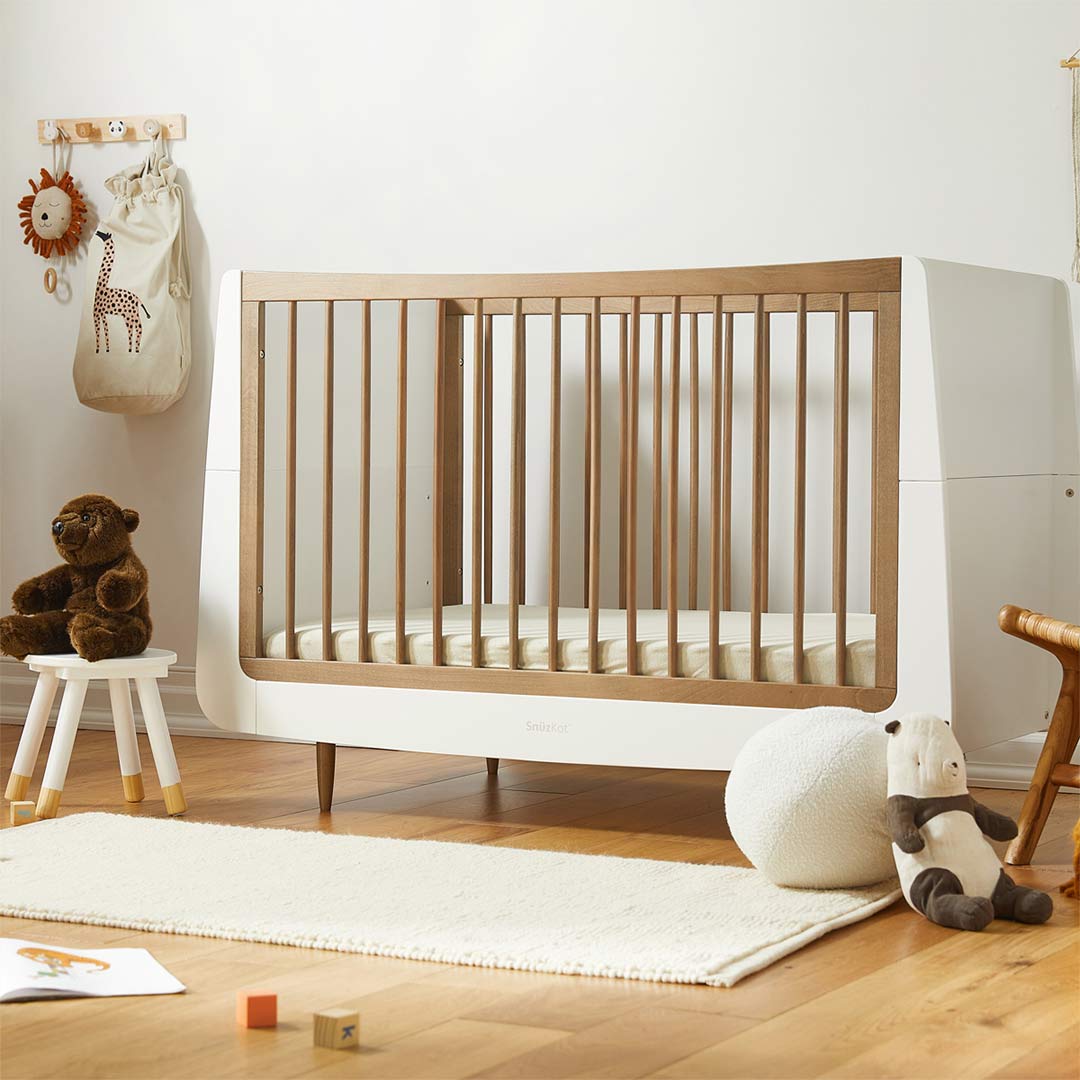 SnuzKot 3 Piece Nursery Furniture Set - The Natural Edit - Walnut-Nursery Sets-Walnut-No Mattress | Natural Baby Shower