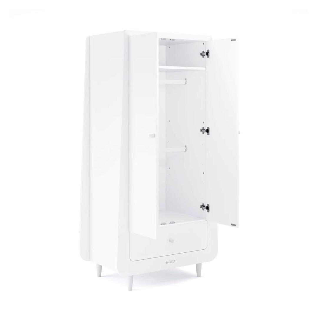 SnuzKot Skandi 3 Piece Nursery Furniture Set - White-Nursery Sets-White-No Mattress | Natural Baby Shower