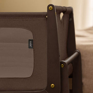 SnuzPod 5 Bedside Crib - Chocolate-Bedside Cribs-Chocolate-Crib | Natural Baby Shower