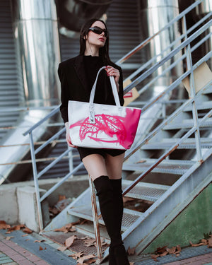 Sprayground - Storm Pink White Tote Umhängetasche