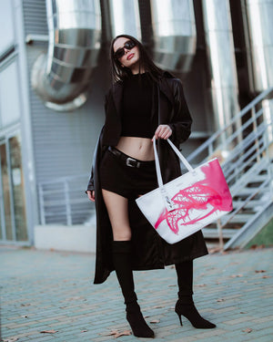 Sprayground - Storm Pink White Tote Umhängetasche