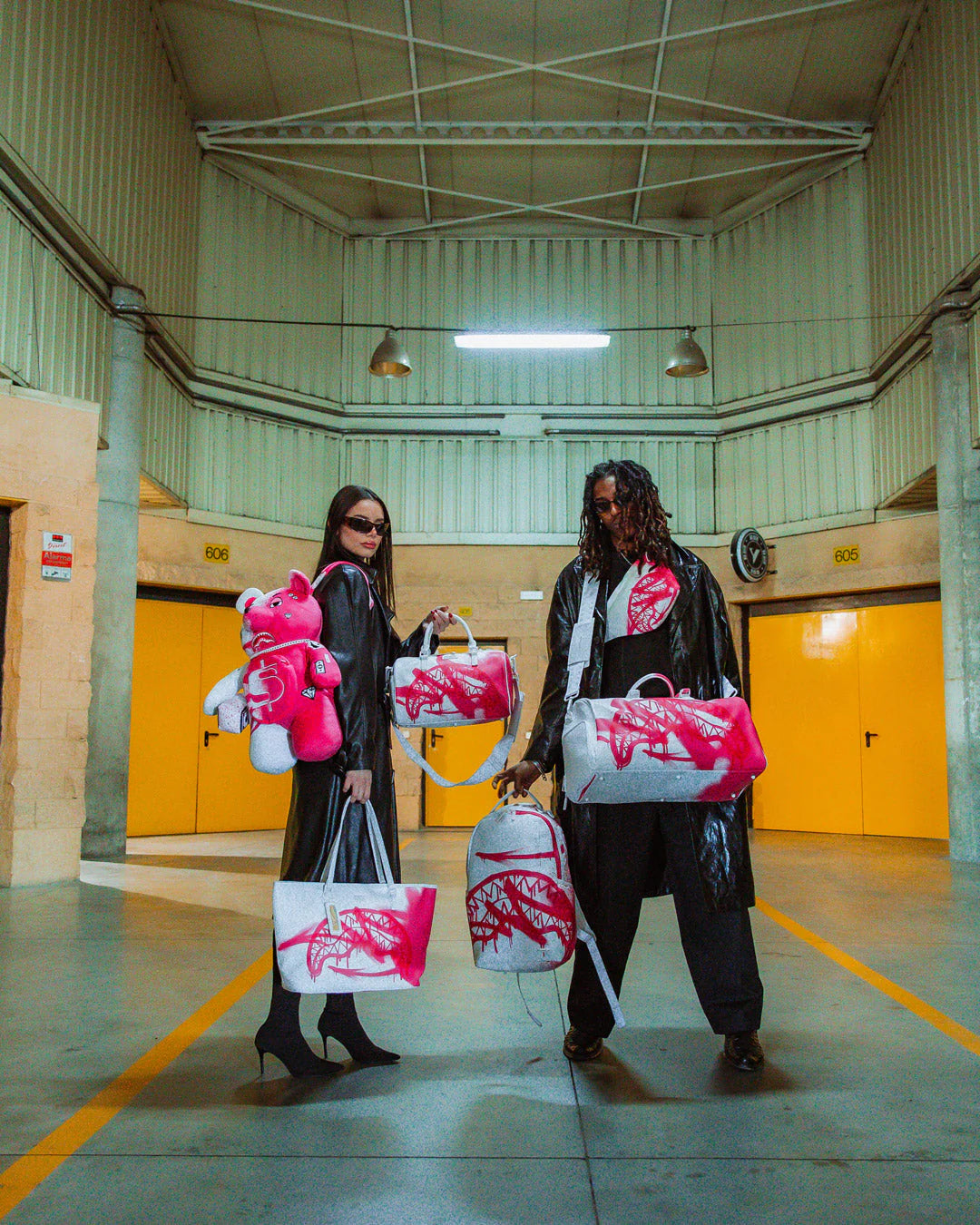 Sprayground - Storm Pink White Tote Umhängetasche