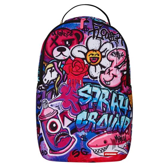 Sprayground - Batang Babae Graffiti Nakaimprentang Dlxr Backpack
