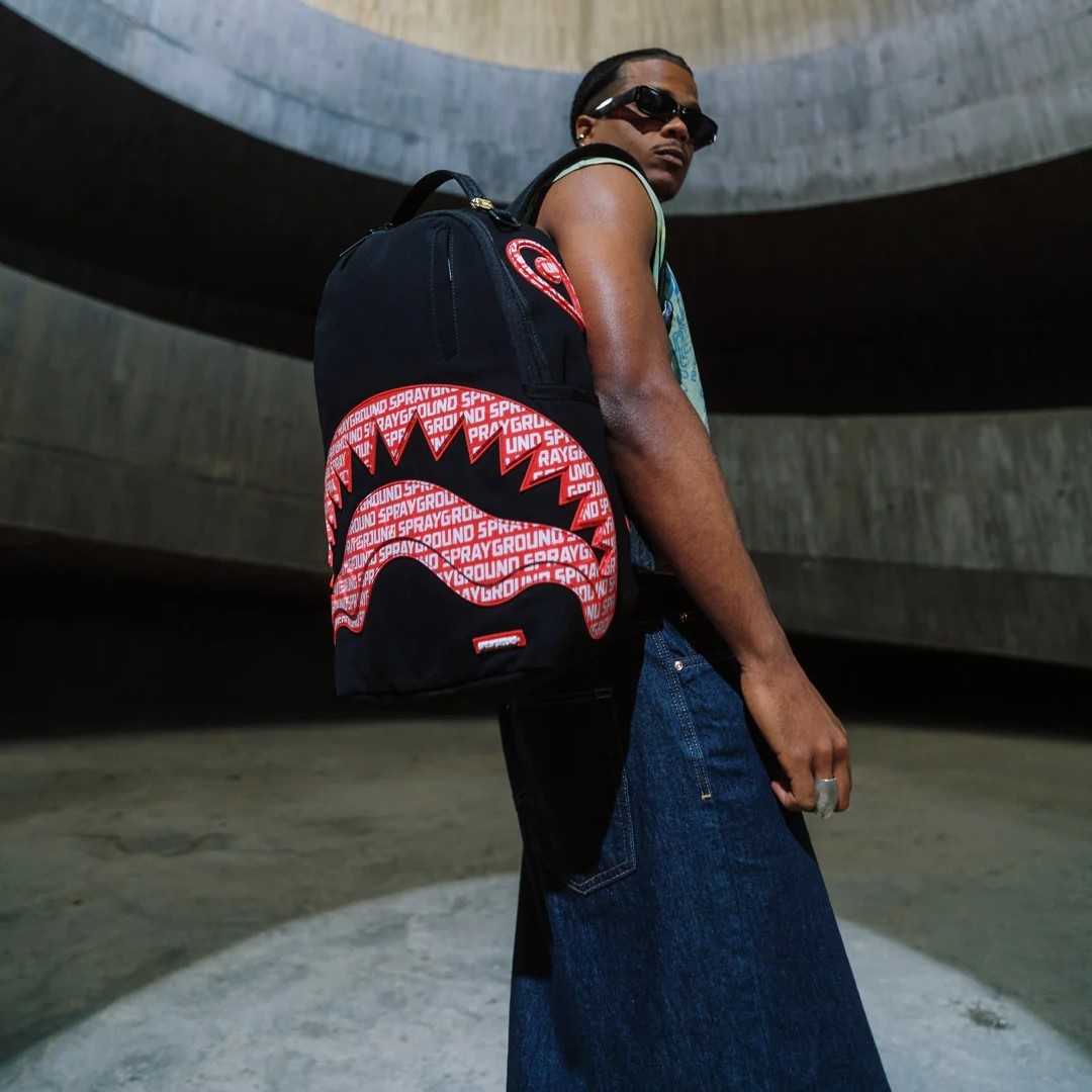 Sprayground - 标志嘴核心Dlx棉质背包