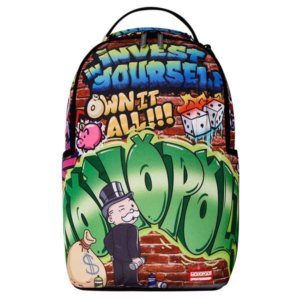 Sprayground - Mochila Monopoly Man Graffiti Dlxr