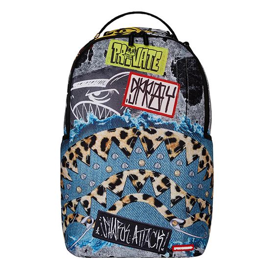 Sprayground - पैचवर्क पंक Dlxr पीठ बैग