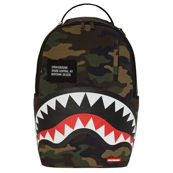 Sprayground - Shark Central Kamuflaj Dlxs Sırt Çantası