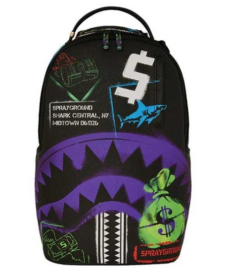 Sprayground - Shark Central Stencils Dlxsv Rugzak